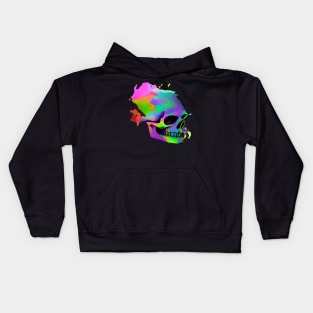 Neon Skull Kids Hoodie